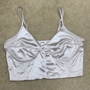 Garage crop top bustier